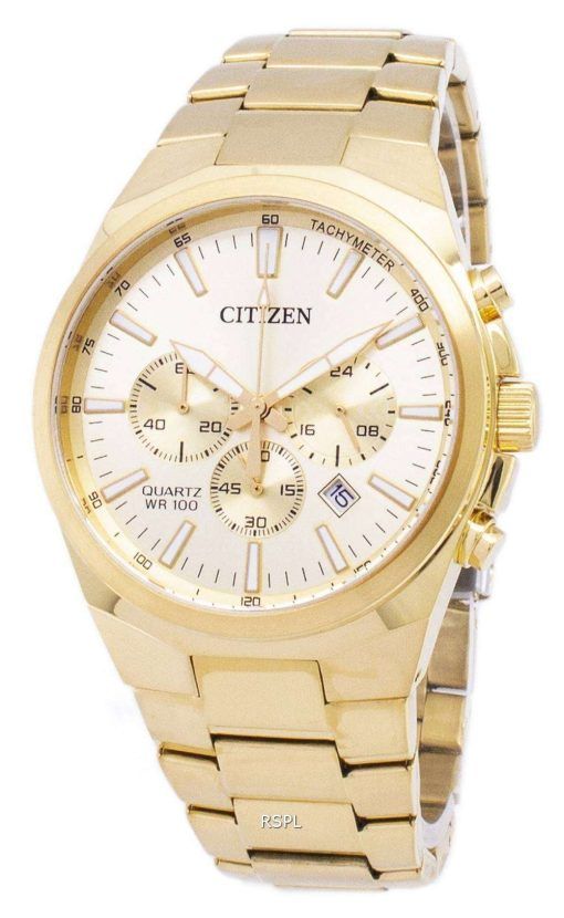 市民アナログ クロノグラフ クォーツ AN8172-53 P メンズ腕時計