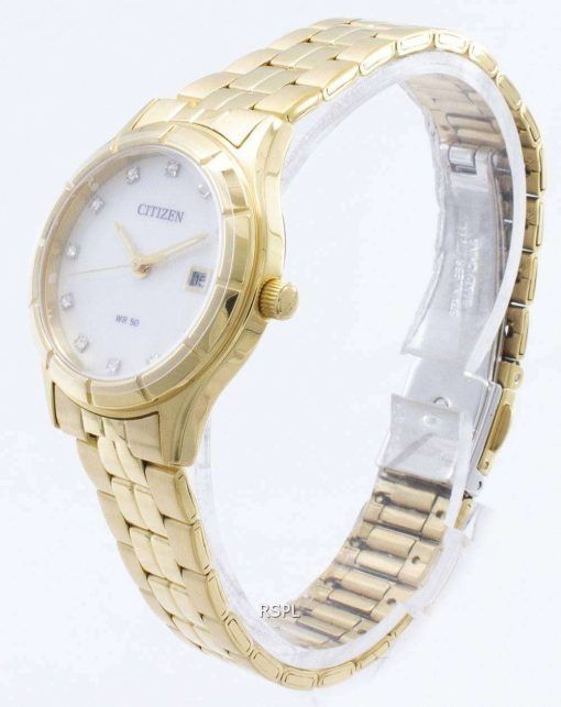シチズンクォーツEU6042-57Dダイヤモンドアクセントレディース腕時計