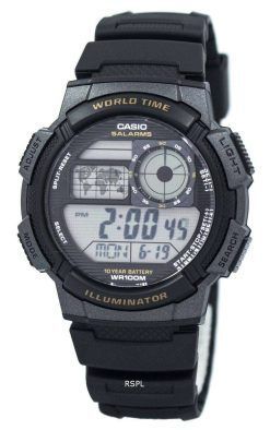 カシオ青少年デジタル世界時 AE 1000 w 1AV メンズ腕時計