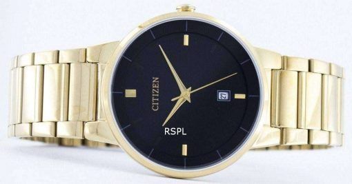 市民クオーツ ブラック ダイヤル BI5012 53E メンズ腕時計