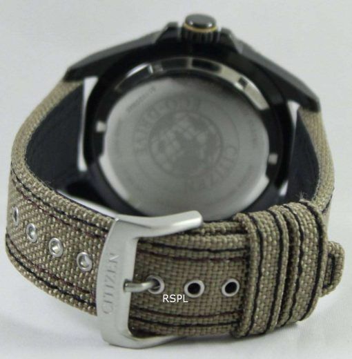 市民エコドライブ カーキ ブラックの IP BU2035 05E メンズ腕時計