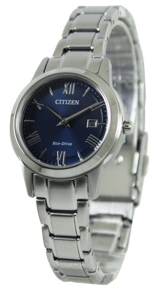 市民エコドライブ ブルー ダイヤル FE1081-59 L レディース腕時計