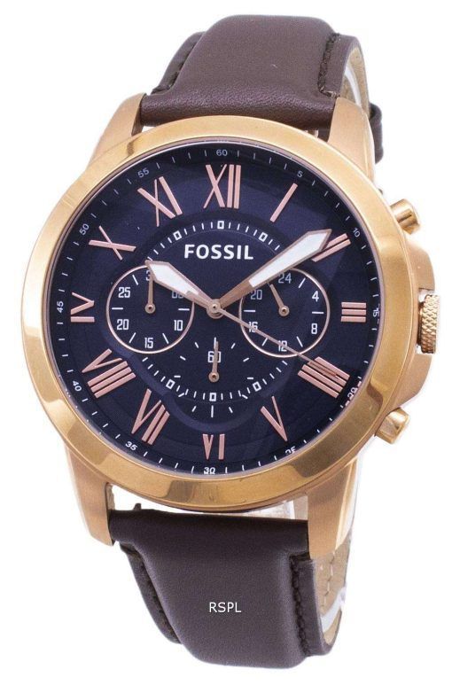 化石を与えるローズ ゴールド トーン FS5068 メンズ クロノグラフ腕時計