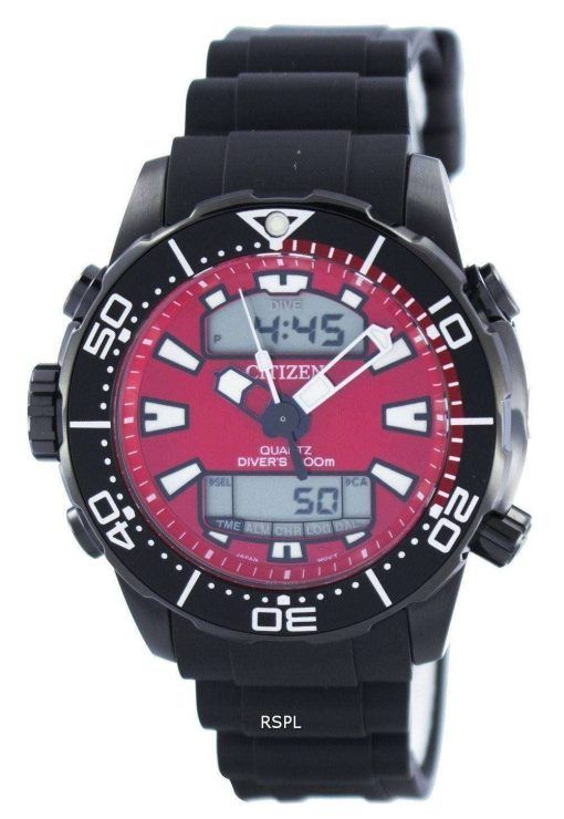市民アクアランド プロマスター ダイバーズ 200 M アナログ デジタル JP1095-15 メンズ腕時計 X
