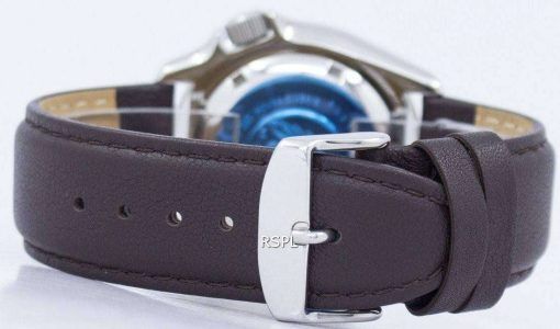 セイコー自動ダイバーズ 200 M 比ダークブラウン レザー SKX009K1 LS11 メンズ腕時計