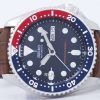 セイコー自動ダイバーズ 200 M 比茶色の革 SKX009K1 LS7 メンズ腕時計