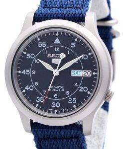 セイコー 5 ミリタリー自動ナイロンメンズは snk807 腕時計を見てください。