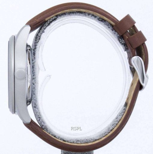 セイコー 5 スポーツ自動日本製比茶色の革 SNZG15J1 LS12 メンズ腕時計