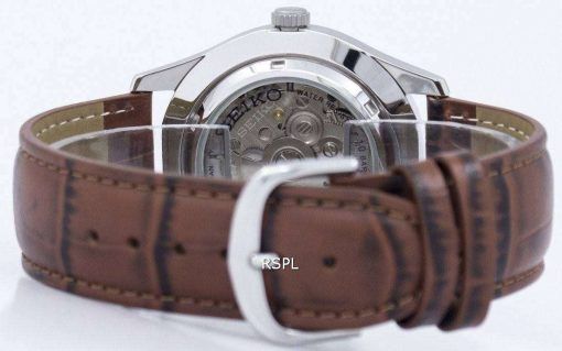 セイコー 5 スポーツ自動日本製比茶色の革 SNZG15J1 LS7 メンズ腕時計