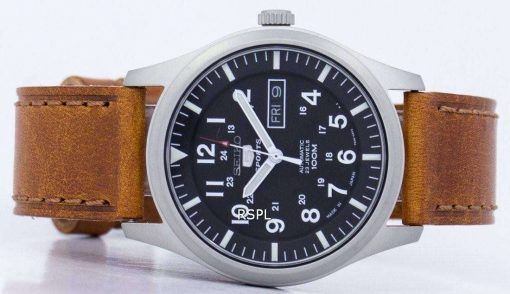 セイコー 5 スポーツ自動日本製比茶色の革 SNZG15J1 LS9 メンズ腕時計