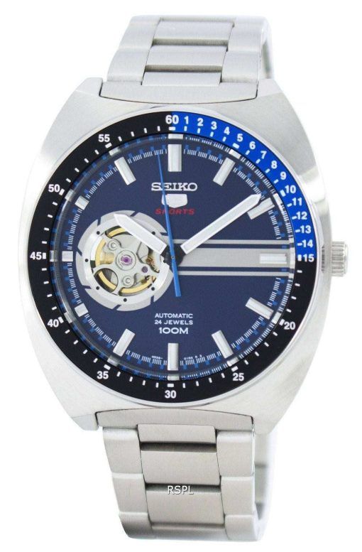 セイコー 5 スポーツ自動 24 宝石オープン ハート ダイヤル SSA327 SSA327K1 SSA327K メンズ腕時計