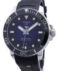 Tissot T-Sport Seastar 1000 T120.407.17.041.00 T1204071704100パワーマティック80自動300Mメンズウォッチ