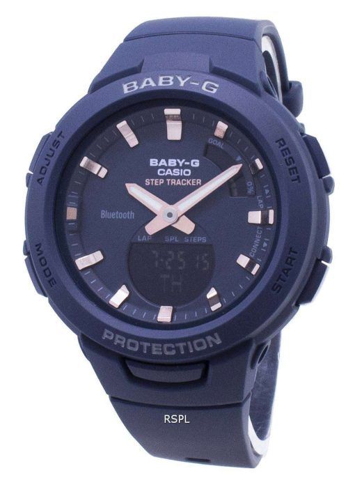 カシオBaby-G G-SQUAD BSA-B100-2AステップトラッカーBluetoothレディース腕時計