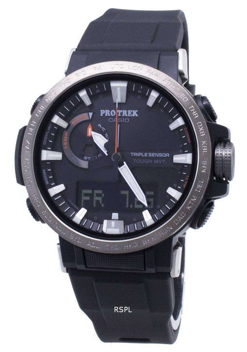 カシオプロトレックPRW-60Y-1A PRW60Y-1Aデジタルコンパスソーラーメンズ腕時計