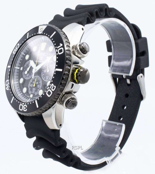 改装されたセイコーソーラーSSC021 SSC021P1 SSC021Pクロノグラフダイバーの200 Mメンズ腕時計