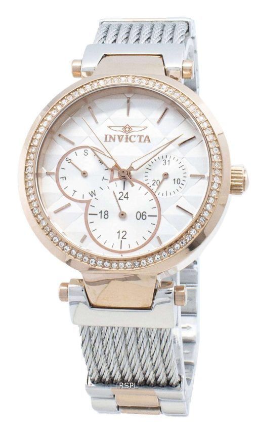 インビクタエンジェル28922ダイヤモンドアクセントクォーツレディース腕時計