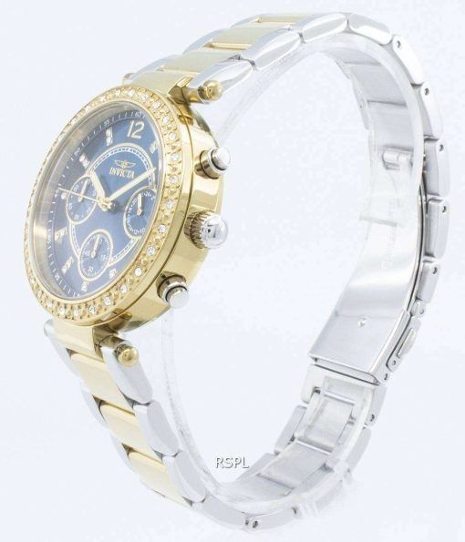 インビクタエンジェル29924ダイヤモンドアクセントクォーツクロノグラフレディース腕時計