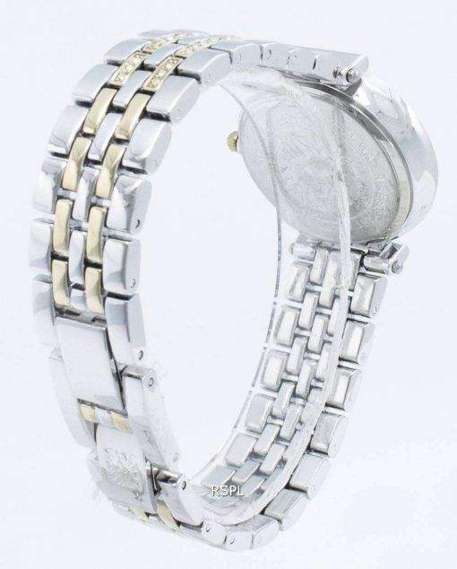 アンクラインAK-3409SVTTダイヤモンドアクセントクォーツレディース腕時計