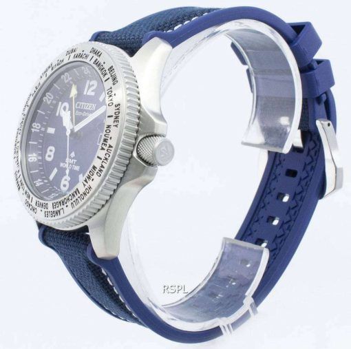 シチズンプロマスターBJ7100-15Lワールドタイムエコドライブ200 Mメンズ腕時計