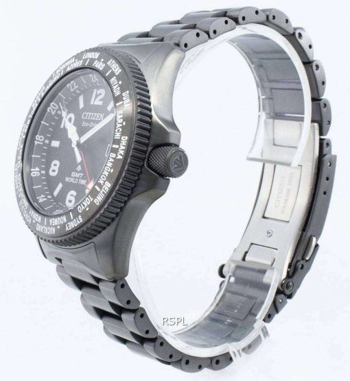 シチズンプロマスターBJ7107-83E世界時間エコドライブ200 Mメンズ腕時計