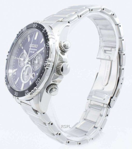 セイコーソーラーSSC445 SSC445P1 SSC445Pクロノグラフクォーツメンズ腕時計