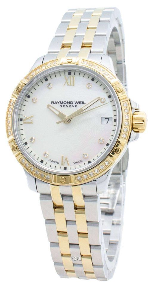 レイモンドウェイルジュネーブタンゴ5960-SPS-00995ダイヤモンドアクセントクォーツレディース腕時計
