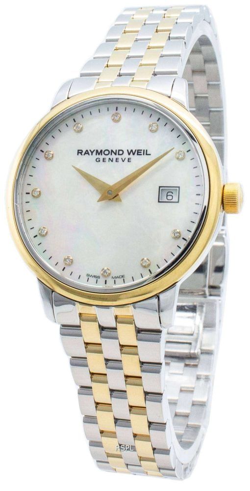 レイモンドウェイルジュネーブトッカータ5988-STP-97081ダイヤモンドアクセントクォーツレディース腕時計