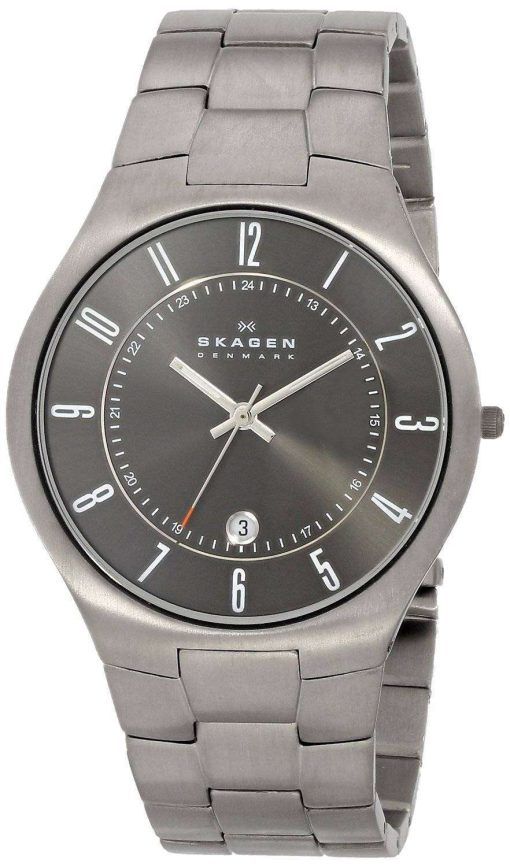 スカーゲン グレーネン チタン ブラック ダイアル 801XLTXM メンズ腕時計
