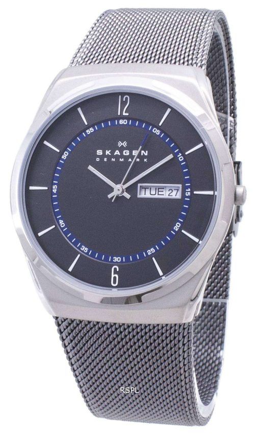 スカーゲン Melbye 灰色チタン メッシュ トラップ SKW6078 メンズ腕時計