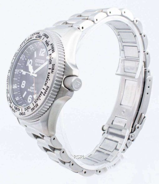 シチズンプロマスターエコドライブBJ7100-82E世界時間200 Mメンズ腕時計
