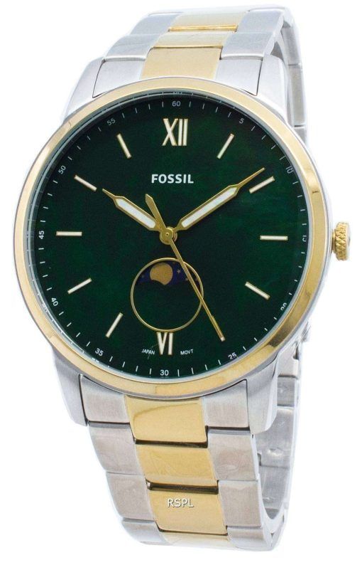化石ミニマリストFS5572ムーンフェイズクォーツメンズ腕時計