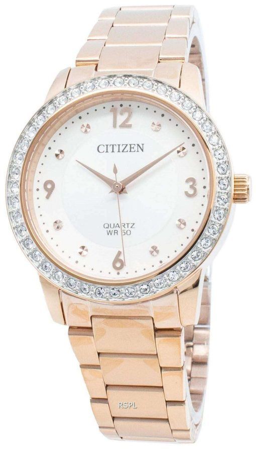 シチズンEL3093-83Aダイヤモンドアクセントクォーツレディース腕時計