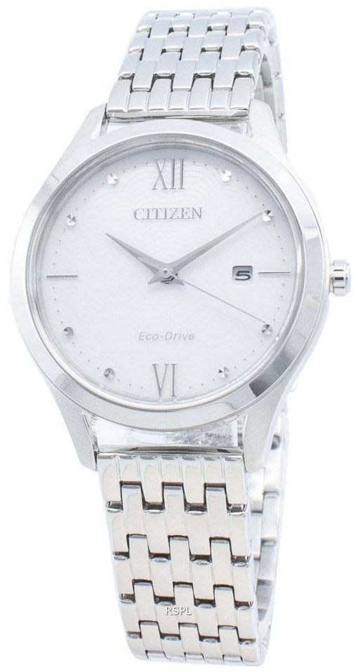 シチズンエコドライブEW2530-87Aダイヤモンドアクセントレディース腕時計