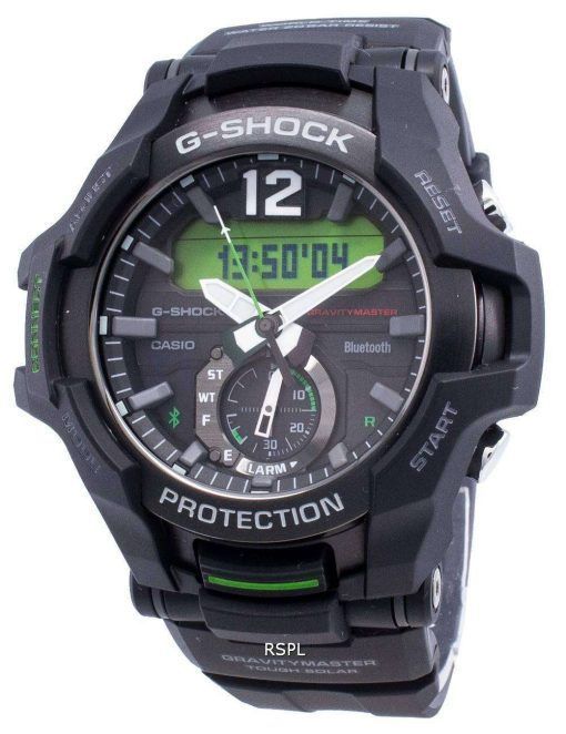 カシオG-ショックブルートゥースGRAVITYMASTER GR-B100-1A3ネオブライトソーラー200 Mメンズ腕時計