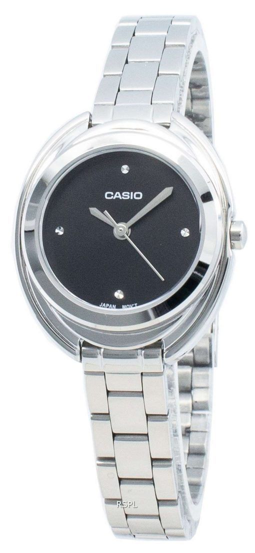 カシオエンティサーLTP-E166D-1Cクォーツレディース腕時計