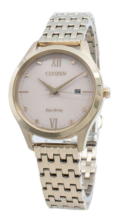 シチズンエコドライブEW2533-89Xダイヤモンドアクセントレディース腕時計