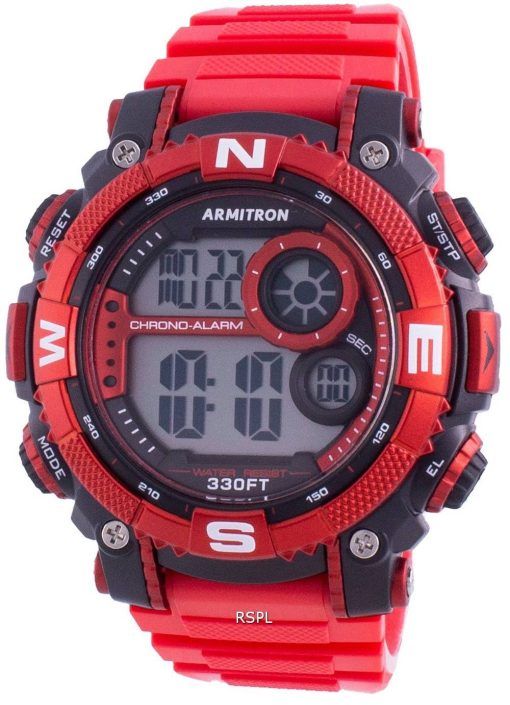 アーミトロンスポーツ408284RDBKクォーツコンパスメンズ腕時計