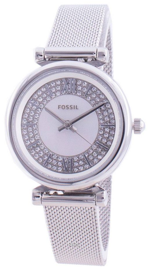FossilカーリーミニES4837クォーツダイヤモンドアクセントレディース腕時計