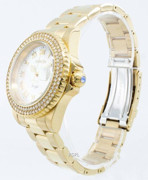 インビクタエンジェル22875ダイヤモンドアクセントクォーツ200Mレディース腕時計
