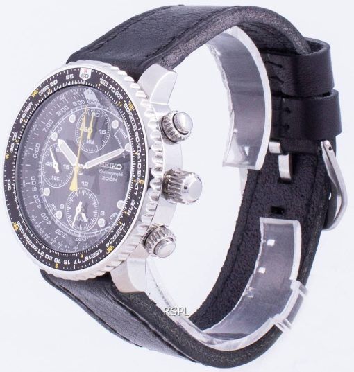 セイコーパイロットフライトSNA411P1-VAR-LS8クォーツクロノグラフ200 Mメンズ腕時計