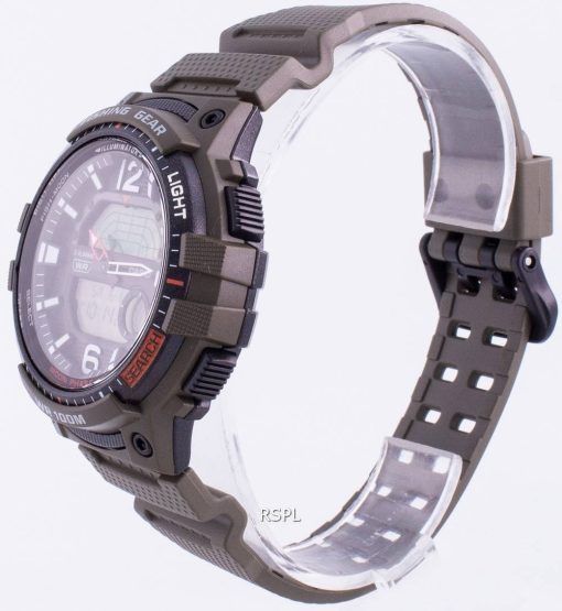 カシオユースWSC-1250H-3AVクォーツムーンフェイズメンズ腕時計