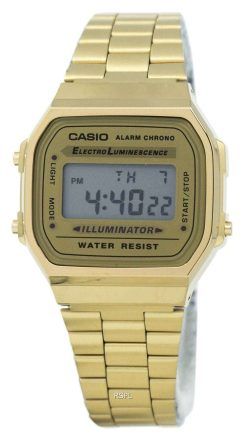 カシオ デジタル アラーム クロノ ステンレス A168WG 9WDF A168WG 9 ワット ユニセックス腕時計