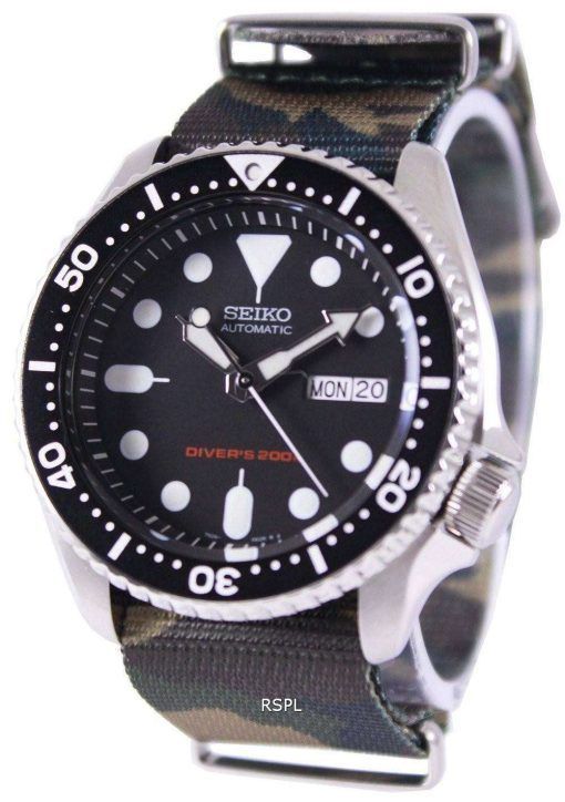 セイコー自動ダイバーズ 200 M 軍 NATO ストラップ SKX007K1 NATO5 メンズ腕時計