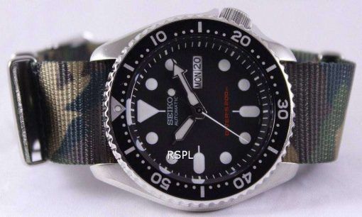 セイコー自動ダイバーズ 200 M 軍 NATO ストラップ SKX007K1 NATO5 メンズ腕時計