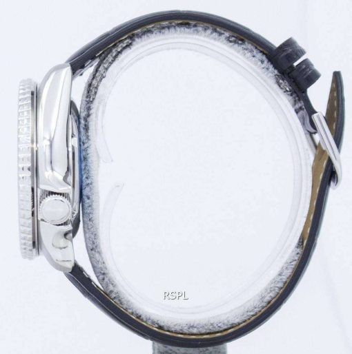 セイコー自動ダイバーズ 200 M 比黒革 SKX009K1 LS6 メンズ腕時計