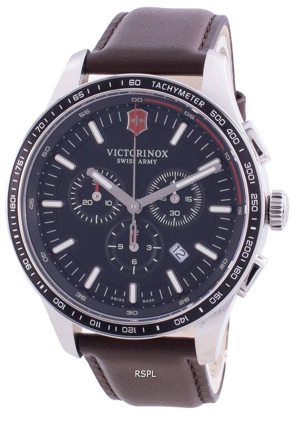 ビクトリノックススイスアーミーアライアンススポーツ241826クォーツクロノグラフ100Mメンズ腕時計