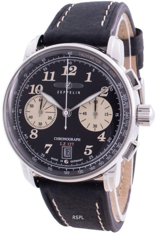 ツェッペリンLZ127 8674-3 86743クォーツクロノグラフメンズ腕時計