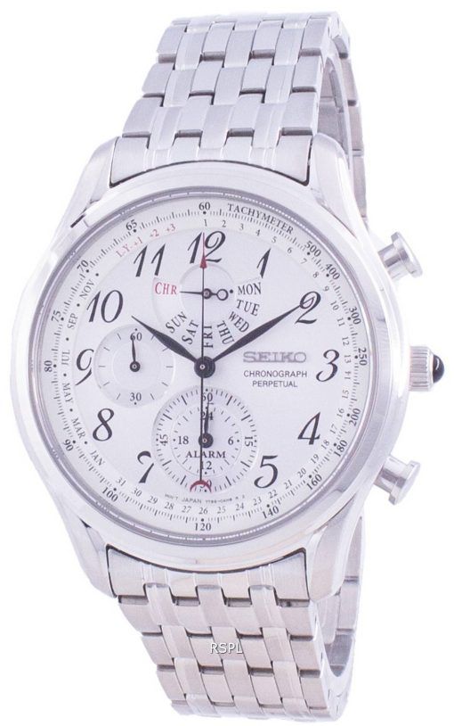 Seiko Chronograph Perpetual SPC251 SPC251P1 SPC251P Quartz Tachymeter Men's Watch