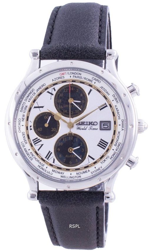 Seiko 30th Anniversary Age Of Discovery World Time SPL055P SPL055P1 SPL055P Quartz Chronograph Limited Edition Men's Watch