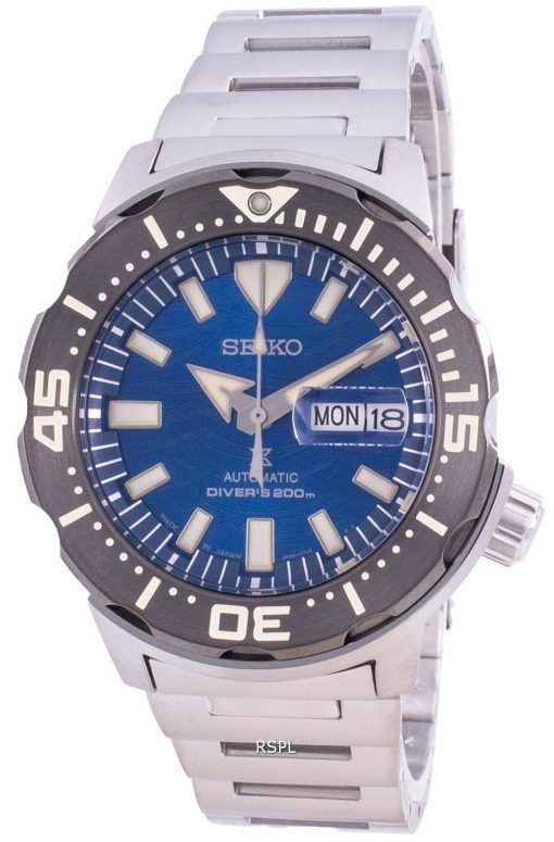 Seiko Prospex Automatic Diver's Monster Save The Ocean SRPE09 SRPE09J1 SRPE09J Japan Made 200M Men's Watch